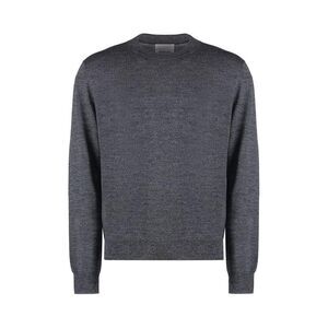 ISABEL MARANT Men's Crew Neck Knit Sweater Men GREY Sweaters & Cardigans
